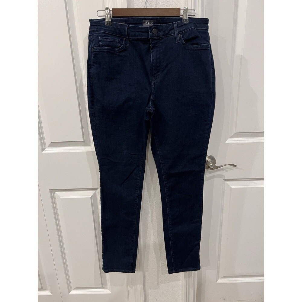 NYDJ Size 12 Alina Legging Dark Wash Not Your Daughters Jeans Stretch Blue Jeans